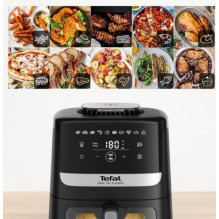 Tefal Easy Fry Silence EY5568E0 fryer Single 5 L Stand-alone Hot air fryer Black, Stainless steel