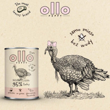 OLLO Puppy Pure Turkey - šlapias šunų ėdalas - 850 g OLLO Puppy Pure Turkey - šlapias šunų ėdalas - 850 g