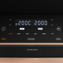 „Cosori Dual Blaze TwinFry“ oro gruzdintuvė, 10 litrų, juoda