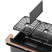 „Cosori Dual Blaze TwinFry“ oro gruzdintuvė, 10 litrų, juoda
