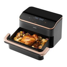 „Cosori Dual Blaze TwinFry“ oro gruzdintuvė, 10 litrų, juoda