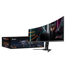 „GIGABYTE CO49DQ OLED“ lenktas žaidimų monitorius – 5120x1440 (DQHD), 1800R, 144Hz, 0,03ms, KVM, „FreeSync Premium Pro“,