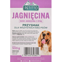 PETITTO Sushi Lamb with fish - dog treat - 500g