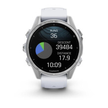 „Garmin Fenix 8“ 3,3 cm (1,3 colio) AMOLED 43 mm Skaitmeninis 416 x 416 pikselių Jutiklinis ekranas Sidabrinis „Wi-Fi“ G