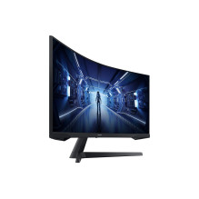 „Samsung G55T“ kompiuterio monitorius 86,4 cm (34 colių), 3440 x 1440 pikselių, itin platus „Quad HD“ LED, juodas