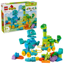 LEGO DUPLO 10451 3 viename dinozaurai ant ratų