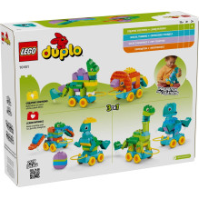 LEGO DUPLO 10451 3 viename dinozaurai ant ratų