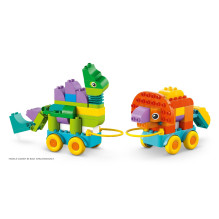 LEGO DUPLO 10451 3 viename dinozaurai ant ratų