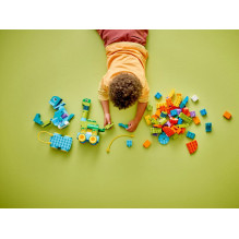 LEGO DUPLO 10451 3 viename dinozaurai ant ratų