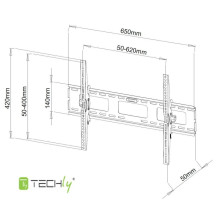 „Techly“ 40–65 colių sieninis laikiklis LED LCD televizoriui, pakreipiamas, ICA-PLB 131L „Techly“ 40–65 colių sieninis laikiklis LED LCD televizoriui, pakreipiamas, ICA-PLB 131L