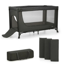 KinderKraft travel cot JOY LIGHT GREY