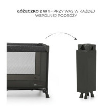 KinderKraft travel cot JOY LIGHT GREY