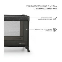 KinderKraft travel cot JOY LIGHT GREY