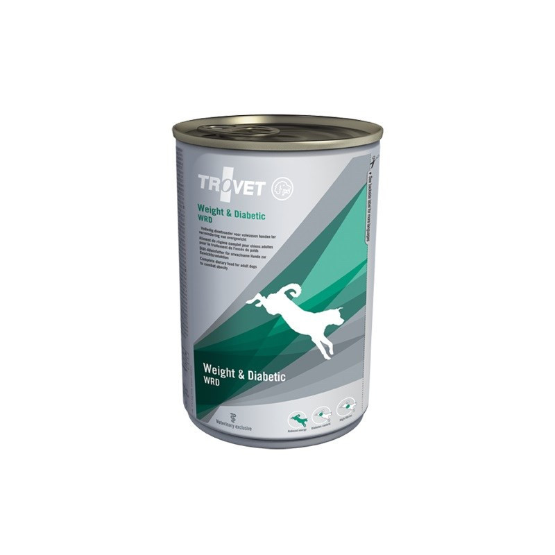 TROVET Weight &amp; Diabetic WRD with chicken - Wet dog food - 400 g