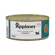 APPLAWS Jūros žuvys sultinyje - šlapias kačių ėdalas - 156 g