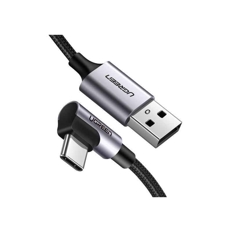 Ugreen 50940 USB kabelis USB 2.0 5 m USB A USB C juodas, sidabrinis