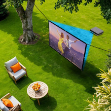 Maclean projection screen, 84", 175x131cm, 25mm 4:3 border, tension hooks, MC-166
