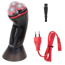 Mesko MS 2926 vyriškas skustuvas su rotaciniu skustuvu, juodas, raudonas