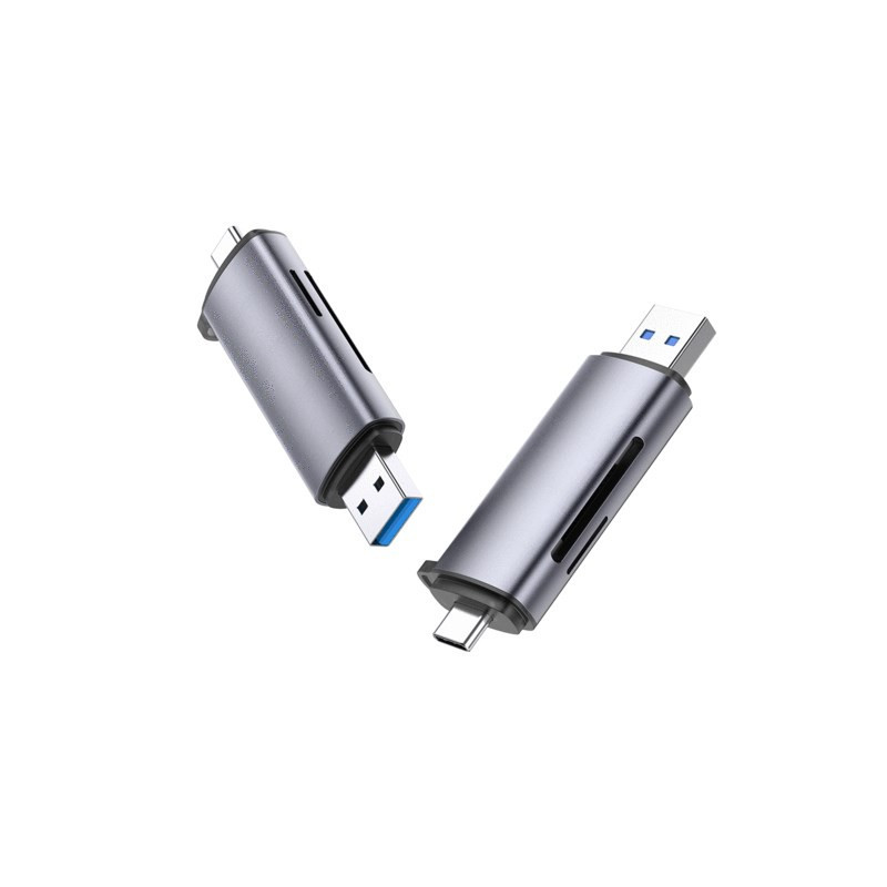 Ugreen 50706 kortelių skaitytuvas USB / Micro USB sidabrinis