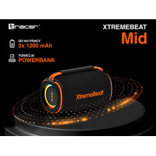 „Tracer XtremeBeat TWS“ nešiojama „Bluetooth“ kolonėlė, juoda, 15 W