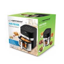 Esperanza EKA003 neriebi gruzdintuvė, 5 l, 1400 W, nerūdijančio plieno Esperanza EKA003 neriebi gruzdintuvė, 5 l, 1400 W, nerūdijančio plieno