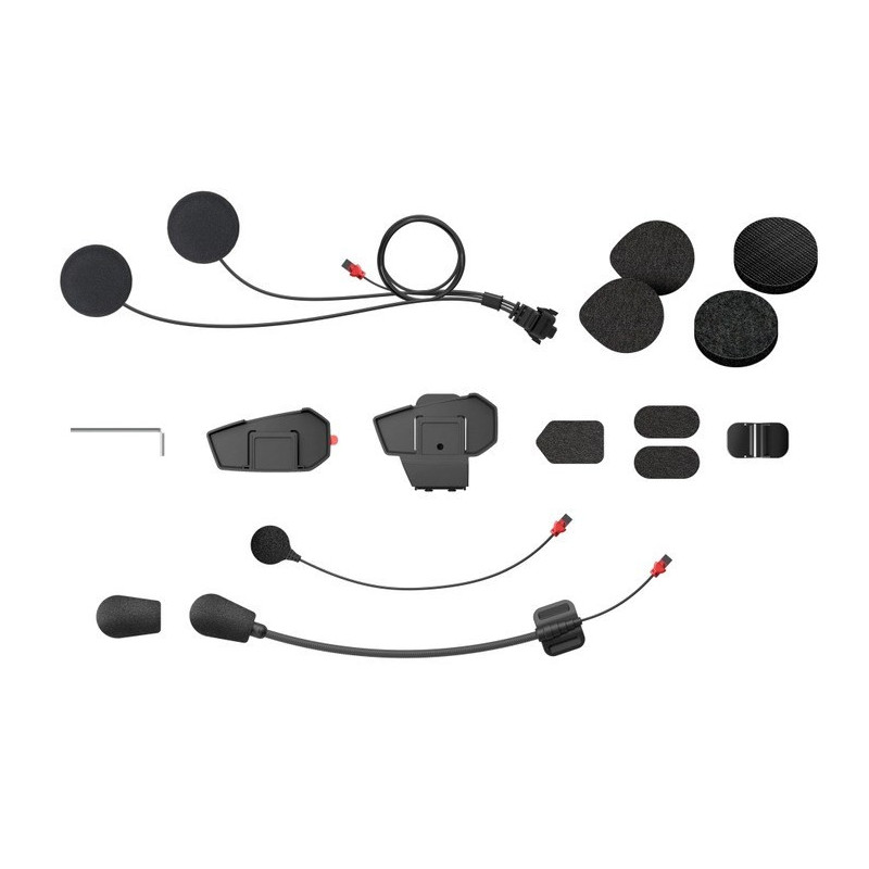 Sena SPIDER-ST1-A01 Mounting kit for intercom with built-in microphones and loudspeakers Black