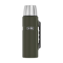 THERMOS 470 ml thermos flask with cup holder - army green