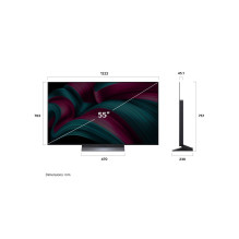 LG OLED evo AI OLED55C51LA televizorius 139,7 cm (55") 4K „Ultra HD“ išmanusis televizorius „Wi-Fi“ juodas