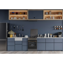 MPM MPM-56-KRM-13 Dujinė / elektrinė viryklė Juoda