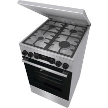 Gorenje GKS5C71XF Laisvai pastatoma viryklė su orkaite, sidabrinė