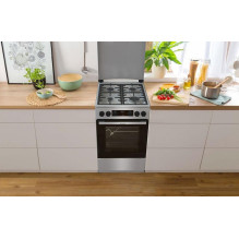 Gorenje GKS5C71XF Laisvai pastatoma viryklė su orkaite, sidabrinė
