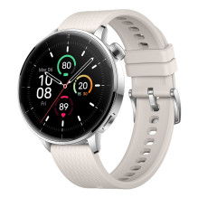 „OnePlus Watch 3“ 43 mm, 3,35 cm (1,32 colio), AMOLED, skaitmeninis, 466 x 466 pikselių, lietimui jautrus ekranas, sidab
