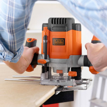 „Black Decker KW1200EKA-QS“ freza / žoliapjovė Juoda, pilka, oranžinė