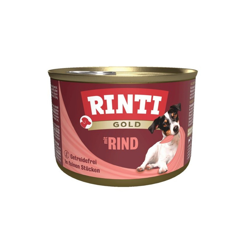 RINTI Gold Beef - šlapias šunų ėdalas - 185 g