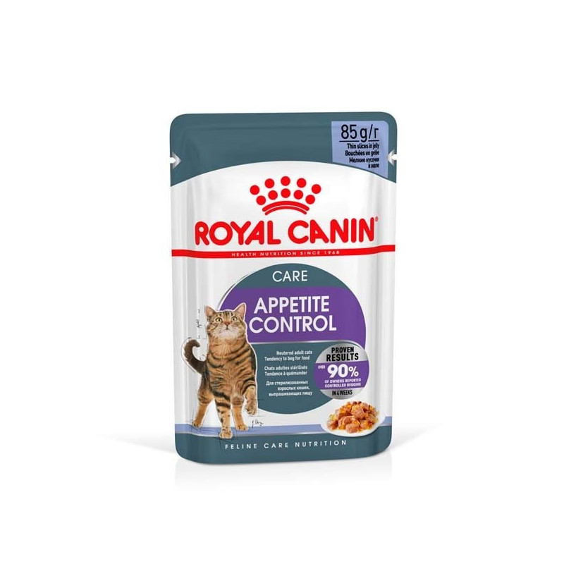 ROYAL CANIN FCN apetito kontrolės želė - šlapias ėdalas suaugusioms katėms - 12 x 85 g