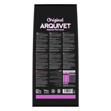 ARQUIVET Original sausas šunų ėdalas suaugusiems su ėriena ir ryžiais, 12 kg