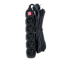 Esperanza ELK216K power extension 5 m 5 AC outlet(s) Indoor Black Esperanza ELK216K power extension 5 m 5 AC outlet(s) Indoor Black