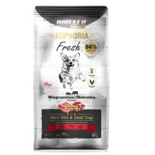 BIOFEED Euphoria Fresh Adult Mini Small Pork with jautiena - sausas šunų ėdalas - 2 kg