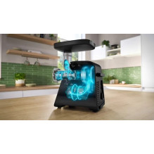 Mėsmalė „Bosch Serie 6 MFWS650B“, 500 W, juoda, sidabrinė Mėsmalė „Bosch Serie 6 MFWS650B“, 500 W, juoda, sidabrinė