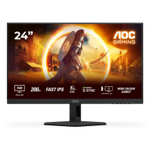 AOC G4 24G4HRE kompiuterio monitorius 60,5 cm (23,8 colio) 1920 x 1080 pikselių „Full HD“ LED juoda, raudona