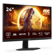 AOC G4 24G4HRE kompiuterio monitorius 60,5 cm (23,8 colio) 1920 x 1080 pikselių „Full HD“ LED juoda, raudona