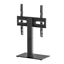 Maclean universal TV stand, for RTV cabinet, stand, max. 40kg, max. VESA 400x400, height and angle adjustment, for 32-65