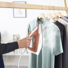 Tefal Virtuo 30 FV2C40E0 lygintuvas Sausas ir garinis lygintuvas Keraminis padas 2000 W Persikų, balta