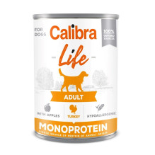 CALIBRA Dog Life Adult Turkey with apples - wet dog food - 400g