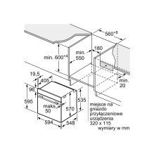 „Bosch Serie 6 HBG537FB4“ orkaitė, 71 LA, juoda