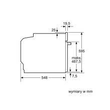 „Bosch Serie 6 HBG537FB4“ orkaitė, 71 LA, juoda