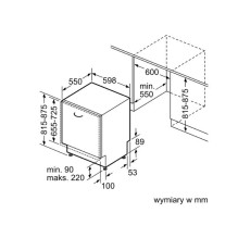 Įmontuojama indaplovė Bosch Serie 4 SMV4HTX11E, 13 vietų, C