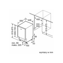 Įmontuojama indaplovė BOSCH SPV4EKX17E