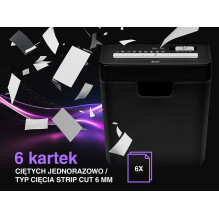 Tracer EDGY10L Paper Shredder Black
