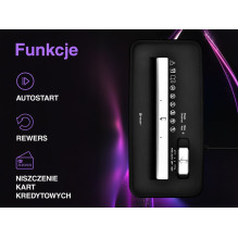 Tracer EDGY10L dokumentų smulkintuvas, juodas